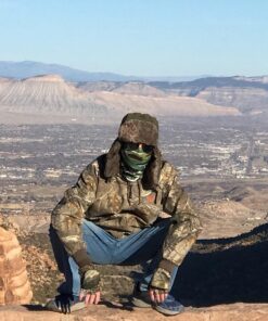 Connectyle Trooper Trapper Hat Warm Winter Hats Hunting Hat with Mask Ear Flaps Large Army Green 33 81ViOqgidiL