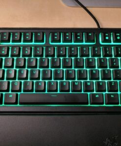Razer ORNATA Expert: Mecha-Membrane - Individually Backlit Mid-Height Keys - Leatherette Wrist Rest - Gaming Keyboard - Gaming Keyboard (RZ03-02041800-R3U1) 36 81ViuuQfSxL 1