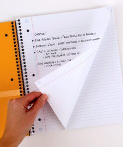 Five Star Spiral Notebooks Plus Study App, 2 Pack, 5 Subject, College Ruled Paper, 11" x 8-1/2", 200 Sheets, Black & White (73035) Black, White 15 81VjWhxoUiL