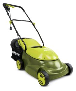 Alternative view of Sun Joe MJ401E 14-Inch 12-Amp Electric Lawn Mower w/Collapsible Handle for Storage, 3-Position Height Control, 10.6-Gallon Bag, Green Original Version