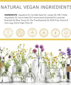 The Yellow Bird Balancing Blue Tansy Face Oil – Skin Glowing Serum. Collagen Support. Promotes Clear Skin Naturally. Wrinkle & Pore Minimizer. Natural, Vegan Facial Moisturizer. 13 81Vm2YD7aDL