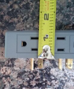 2 Side Entry 6-Way Electrical Socket Outlet Splitter In-Wall Tap Adapter In Grey 32 81VmW10c5ML