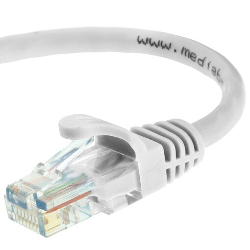 Mediabridge™ Ethernet Cable (15 Feet) - Supports Cat6 / Cat5e / Cat5 Standards, 550MHz, 10Gbps - RJ45 Computer Networking Cord (Part# 31-299-15B)