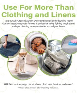 Heritage Park All-Purpose Fragrance Free, Hypoallergenic, pH-Neutral Laundry Detergent - Dermatologist-tested, Sensitive Skin-Friendly, Stain-Fighting Enzymes, Concentrated Up to 128 loads (64 fl oz) 64 Fl Oz (Pack of 1) 17 81VoR 2azUL