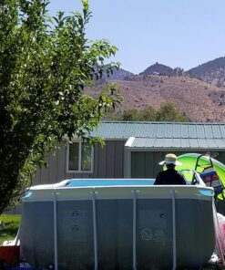 INTEX 26791EH Prism Frame Premium Rectangular Above Ground Swimming Pool Set: 16ft x 8ft x 42in – Includes 1000 GPH Cartridge Filter Pump – Removable Ladder – Pool Cover – Ground Cloth 16ft x 8ft x 42in / Rectangular 34 81VoVJizC3L