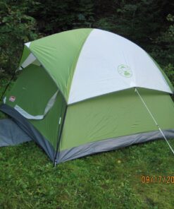 Coleman Sundome Camping Tent, 2/3/4/6 Person Dome Tent with Snag-Free Poles for Easy Setup in Under 10 Mins, Included Rainfly Blocks Wind & Rain, Tent for Camping, Festivals, Backyard, Sleepovers Palm Green 3 Person 35 81Vop9MPWaL
