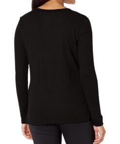 Fruit of the Loom Women's Micro Waffle Premium Thermal Underwear Tee Shirt X-Large Black/Black 10 81Vp GZWWCL