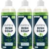Puracy Dish Soap, Green Tea & Lime, Care for Your Dishes and Your Hands, 99.96% Plant-Based, Natural Liquid Dishwashing Detergent, Skin Friendly Sulfate-Free Kitchen Soap, 16 Fl Oz (Pack of 3) 16 Fl Oz (Pack of 3) 8 81VpGacRCDL 2