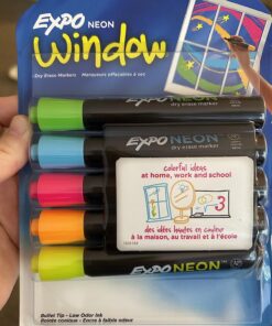 EXPO Neon Dry Erase Markers, Bullet Tip, Assorted Colors, 5 Count 1 30 81Vr4w2PlnL