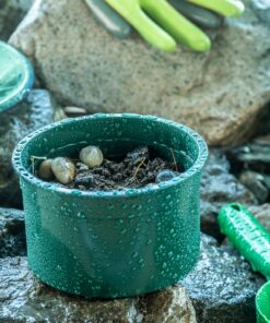 SE 5 7/8 Inch Mini Stackable Classifier Gold Prospecting Pan - 16 Holes/Square Inch Stainless Steel Mesh Sifting Pan, Green 7 81Vs7XpwpL