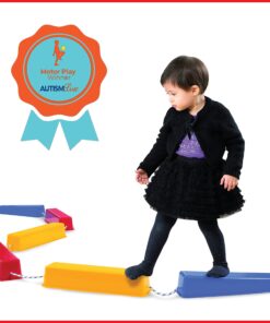 edxeducation Step-a-Logs - Supplies for Physical Play - Indoor and Outdoor - Exercise and Gross Motor Skills - Stackable - Build Coordination 17 81VsSAhzQXL