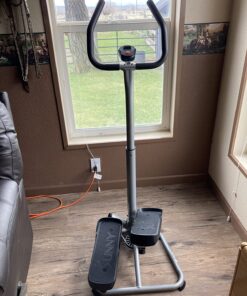 Sunny Health & Fitness Smart Twist Stair Stepper Machine with Handlebar, Space Saving, w Optional SunnyFit® App Enhanced Connectivity Orginal 34 81VsWS4JlBL