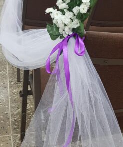 BalsaCircle 54-Inch x 120 feet White Large Net Tulle Fabric by the Bolt - Wedding Party Decorations Sewing DIY Crafts Costumes 35 81Vsz0jb9cL