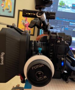 Fotga DP500III Follow Focus Puller w/A/B Stop,15mm Quick Release Rod Clamp for Canon Nikon Sony Blackmagic DSLR Cinema Camera Video Mirrorless Camera Cine Lens Film Movie Video Making No Backlash 50 81VwY2B9NaL