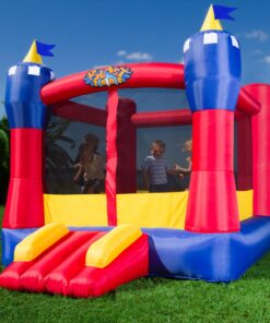 Blast Zone Magic Castle - Inflatable Bounce House with Blower - Premium Quality - Indoor/Outdoor - Portable - Sets Up in Seconds 17 81VwiAOHGJL