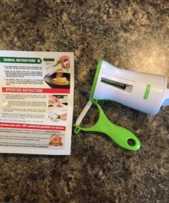 Spiralizer Newest & Improved 2018 Vegetable Slicer Complete Bundle - Best Vegetable Cutter - Zucchini Pasta Noodle Spaghetti Maker 13 81Vx4W3SZHL