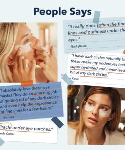 Deluxe Collagen Eye Mask Collagen Pads For Women By Purederm 2 Pack Of 30 Sheets/Natural Eye Patches With Anti-aging and Wrinkle Care Properties/Help Reduce Dark Circles and Puffiness 26 81Vy eKOCtL