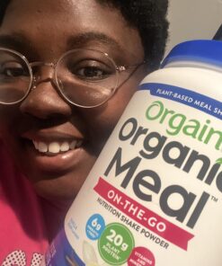 Orgain Organic Vegan Meal Replacement Protein Powder, Vanilla Bean - 20g Plant Based Protein, Gluten Free, Dairy Free, Lactose Free, Soy Free, No Sugar Added, For Smoothies & Shakes - 2.03lb 34 81VyFGT6dL