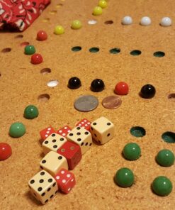 Alternative view of My Toy House Chinese Checkers Glass Marbles. Set of 90, 15 of Each Color. Size 9/16” (14mm), with Practical Container…