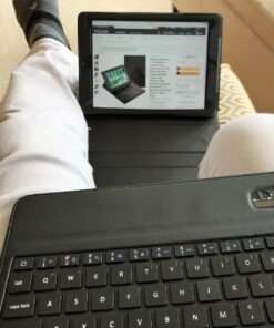 Alpatronix iPad Case with Keyboard, 9.7 inch KX130 Leather iPad Cover w/Detachable Wireless Bluetooth Keyboard Compatible w/Apple iPad 6 (2018)/iPad 5 (2017)/iPad Pro 9.7 & iPad Air 2&1-Black iPad 6/5, iPad Pro 9.7", iPad Air 2/1 (9.7-inch) Black 71 81Vz5TV0BtL