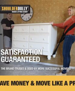 Shoulder Dolly Moving Straps - Lifting Strap for 2 Movers - Move, Lift, Carry, And Secure Furniture, Appliances, Heavy, Bulky Objects Safely, Efficiently, More Easily Like The Pros - LD1000 Basic 27 81VzHtw8ikL
