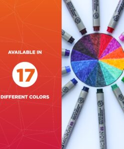 SAKURA Pigma Micron Fineliner Pens - Archival Black and Colored Ink Pens - Pens for Writing, Drawing, or Journaling - Black and Colored Ink - 05 Point Size - 16 Pack Colors may vary 17 81VzotqfTRL