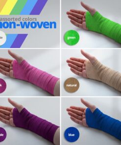 MEDca Self Adherent Cohesive Wrap Bandages 2 Inches X 5 Yards 6 Count, (Rainbow Color) 6 Count (Pack of 1) Rainbow 19 81W 1WMZRVL