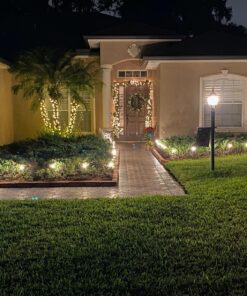 DEWENWILS 25 Ft Outdoor Extension Cord Multiple Outlets for Christmas, Evenly Spaced 3 Outlets Plugs with Safety Cover, 16/3 SJTW Weatherproof Wire for Outdoor Lights and Holiday Decorations Green 24 81W uCXespL