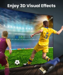 AURUM CABLES 4K HDMI Cable 50ft Long 2 Pack, 4K@60Hz High Speed HDMI Cord with Ethernet, Supports UHD Resolution, ARC, 3D, CL3 Certified - Compatible with HDTV, PC, Laptop, PS3, Xbox, Blu-ray 50 FT 9 81W09aspZOL