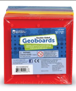 Learning Resources 5-Inch Double-Sided Assorted Geoboard Shapes - 6 Pieces, Ages 5+ Kindergarten Learning Toys, Math Manipulatives for Kids,Back to School Supplies, Teacher Supplies 13 81W0MG0sCpL