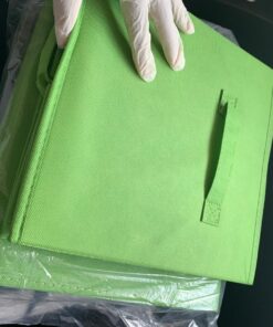 Sorbus Foldable Storage Cubes - 6 Fabric Baskets for Organizing Pantry, Closet, Shelf, Nursery, Playroom, Toy Box, Cubby - 11 Inch Dual Handle Collapsible Closet Organizers and Storage Bins (Green) Green 36 81W1EfE30 L