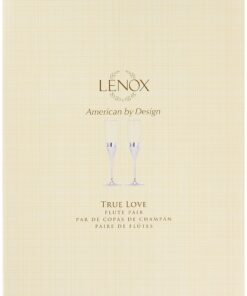 Alternative view of Lenox True Love Glass Flute Pair Clear, 1.25 LB