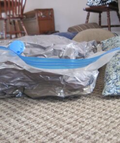 Spacesaver Vacuum Storage Bags (Jumbo 2 Pack) Save 80% on Clothes Storage Space - Vacuum Sealer Bags for Comforters, Blankets, Bedding, Clothing - Compression Seal for Closet Storage. Pump for Travel. Jumbo 39 81W6iuQKOhL