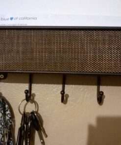 iDesign Twillo Mail and Key Holder, Decorative Wall Mounted Key Rack Organizer Pocket and Letter Sorter Holder for Entryway, Kitchen, Mudroom, Home Office Organization, 10.5" x 2.5" x 4.5", Bronze Mail & Key Rack 28 81W72qWCvhL