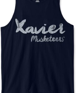 Original Retro Brand Adult Women Racer Tank Xavier Musketeers Large Navy