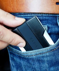 Radix One Slim Wallet - Minimalist Ultralight Polycarbonate Money Clip Black/Black 39 81W8tjg9YdL