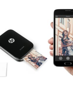HP Sprocket Portable Color Photo Printer, Print Social Media Photos on 2x3" Sticky-Backed Paper - Black (X7N08A) 50 81WCqDek9ZL