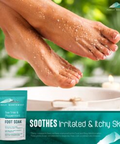 3 in 1 Professional Foot Spa Kit-with Tea Tree Foot & Body Soak-Tea Tree Body Wash & Nail Blend-Soothes Dry, Burning & Itchy Skin-Refreshes Unwanted Foot Odor-Restores Unhealthy Nails-Purely Northwest Tea Tree Oil 3 Piece Set 27 81WCy9VQCPL