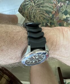 Seiko Original Rubber Curved Line Watch Band 22mm Divers Model and Genuine Seiko Spring Bars 40 81WDlyShYgL