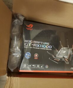 ASUS ROG Rapture WiFi 6 Wireless Gaming Router (GT-AX11000) - Tri-Band 10 Gigabit, 1.8GHz Quad-Core CPU, WTFast, 2.5G Port, AiMesh Compatible, Included Lifetime Internet Security, AURA RGB AX11000 | WiFi 6 | 2.5G Port 58 81WEj2LgqwL