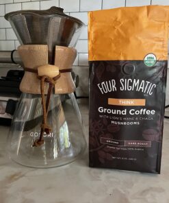 Four Sigmatic Mushroom Ground Coffee, Lion's Mane, 12 Ounce Think w/ Lion's Mane & Chaga 12 Ounce (Pack of 1) 37 81WFNLmE8L 1
