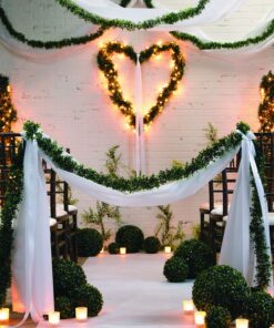 White Gossamer Roll - Drapery Sheer Fabric - Draping Fabric - 1 Gossamer Fabric Roll - 100 FT x 3 FT - Prom Decoration & Wedding Decoration - Wedding Arch Draping Fabric - Party Supplies 14 81WFYhlwoQL