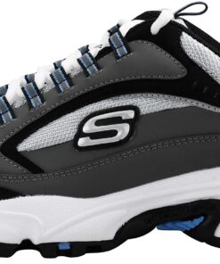 Skechers Sport Men's Stamina Nuovo Cutback Lace-Up Sneaker 9.5 Wide Charcoal/Gray 13 81WHI2svwKL