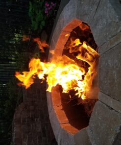 Sunnydaze 2mm Thick Steel Fire Pit Ring Insert - DIY Above or In-Ground Liner - 46-Inch Outer Diameter (30-Inch Inner Diameter) 30 Inch 36 81WHr9 3uL