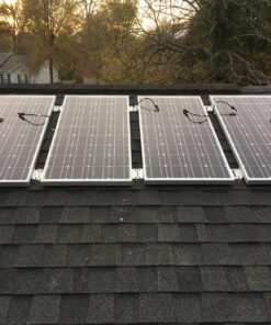 Renogy 2 Sets Solar Panel Mounting Z Brackets Lightweight Aluminum Corrosion-Free Construction for RVs, Trailers, Boats, Yachts, Wall and Other Off Gird Roof Installation, 2 Count 2 Sets Z Bracket 30 81WIpNJzVL