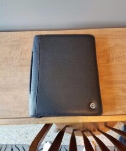 Case-it Executive Zippered Padfolio with Removable 3-Ring Binder and Letter Size Writing Pad, Black (PAD-40) Single PAD-40 75 81WJsBj8DIL