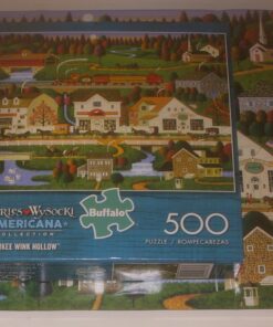 Buffalo Games - Charles Wysocki Americana Collection - Yankee Wink Hollow - 500 Piece Jigsaw Puzzle 16 81WLFpor2fL