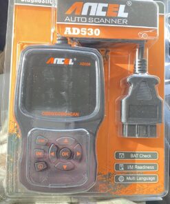 (Upgraded AD310) ANCEL AD530 OBD2 Scanner Diagnostic Tool with Battery Test Car Engine Light Code Reader Scan Tool, All OBD2 Function Enhanced Code Definition and Upgraded Graphing Battery Status Orange 34 81WLouT4gNL