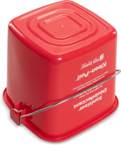 San Jamar Kleen-Pail® Plastic Cleaning Bucket 3 Quarts Red 4 81WNHRE8L