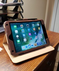 ProCase Cover for iPad Mini 4 Case, Leather Stand Folio Case for 2015 iPad Mini 4th Generation with Multiple Viewing Angles, auto Sleep/Wake, Document Card Pocket -Brown Brown 30 81WOYaVzw2L